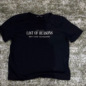 Zara Black Weekend Graphic Tee
